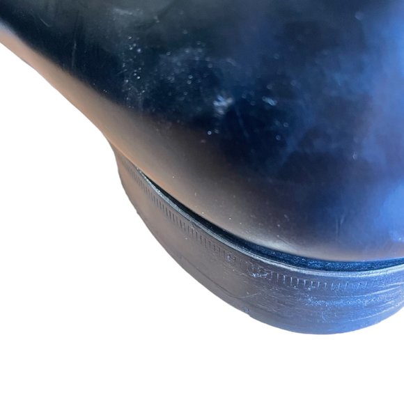 Prada Men's Black Leather Loafers with Silver Tone Buckle Detail Size 7 - Picture 16 of 16